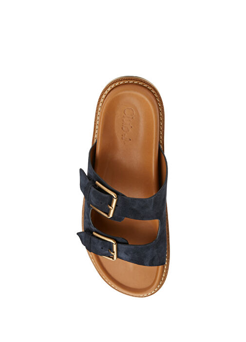 Lacivert Erkek Süet Terlik - Görsel 5