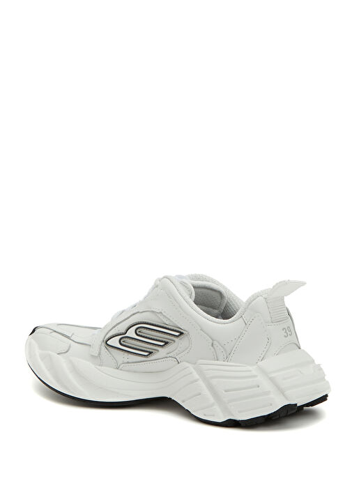 Monday Beyaz Kadın Deri Sneaker - Görsel 4