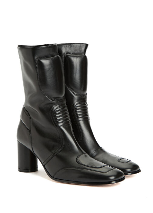 Siyah Kadın Deri Bot - Görsel 3