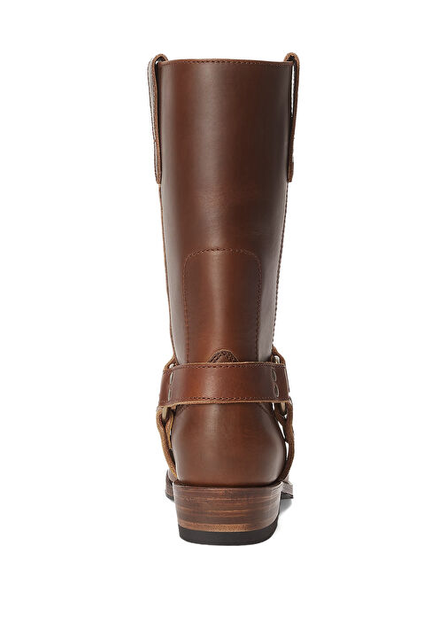 Kahverengi Kadın Deri Bot - Görsel 4