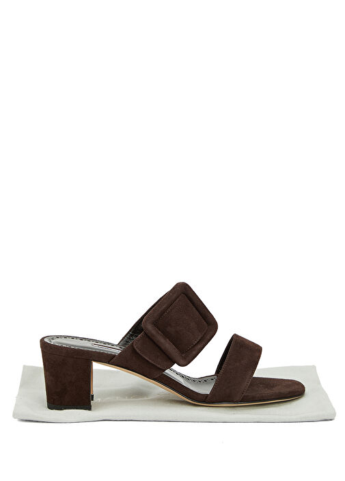 Manolo Blahnik Topuklu Terlik - Görsel 7