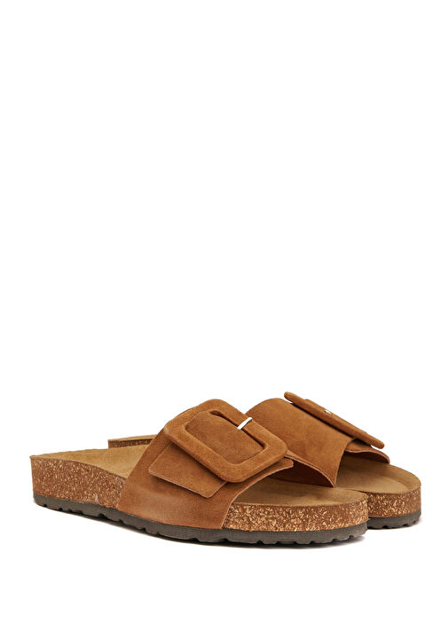 Taba Kadın Deri Terlik - Görsel 3