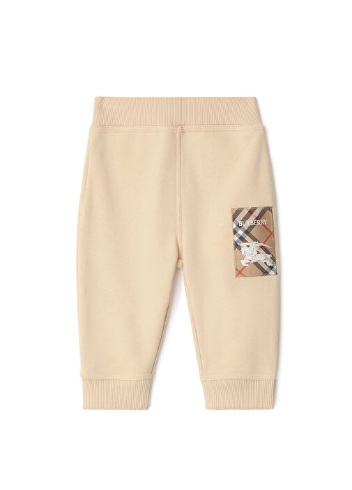 Burberry - Jackson Label Krem Rengi Pamuklu Unisex Çocuk Eşofman