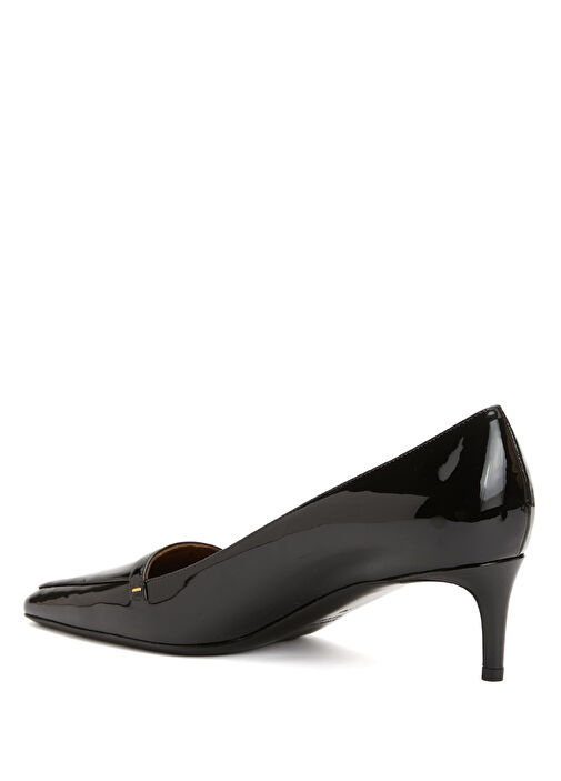 Celia Siyah Deri Topuklu Ayakkabı - Görsel 4