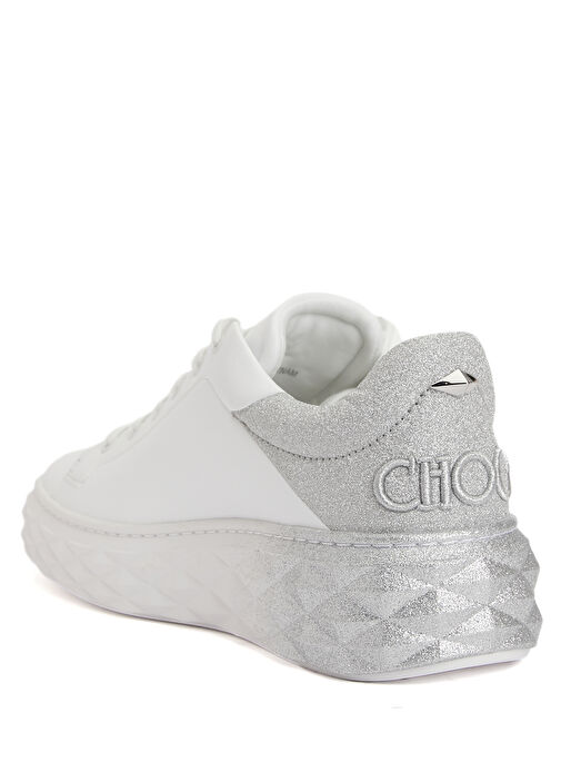 Diamond Maxi/F II Beyaz Silver Kadın Deri Sneaker - Görsel 4
