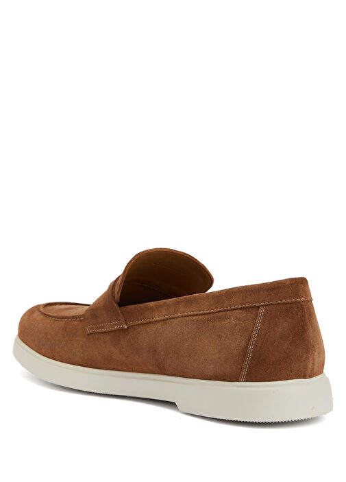Taba Bant Detaylı Erkek Süet Loafer - Görsel 9