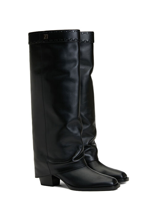 Siyah Kadın Deri Çizme - Görsel 3