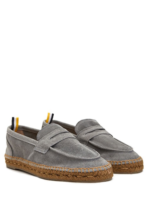 Nacho Açık Gri Erkek Deri Espadril - Görsel 8