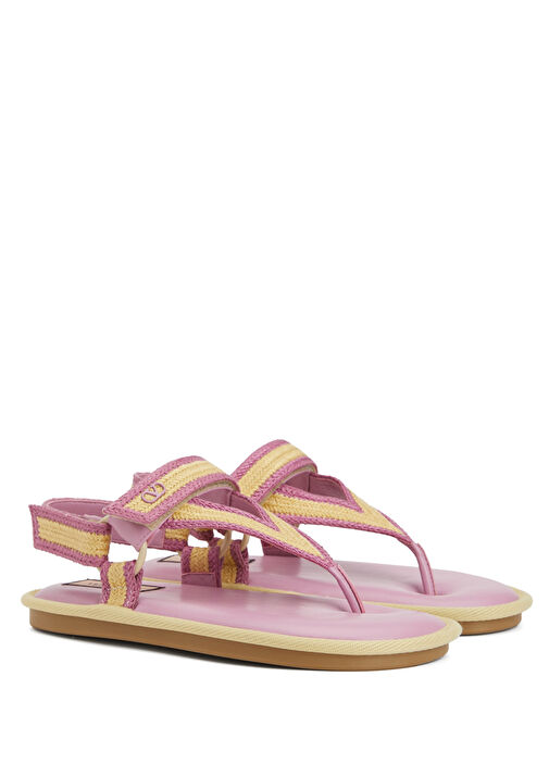 VLogo Pudra Kadın Deri Sandalet - Görsel 3