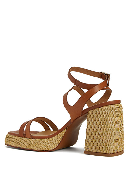 Taba Kadın Deri Sandalet - Görsel 6