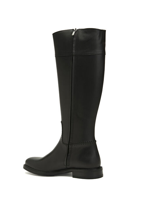 Siyah Kadın Deri Çizme - Görsel 4