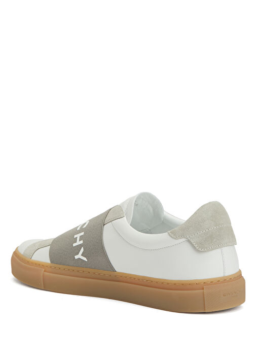 Beyaz Gri Erkek Deri Sneaker - Görsel 4
