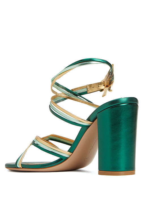 Calissa Yeşil Kadın Deri Sandalet - Görsel 3