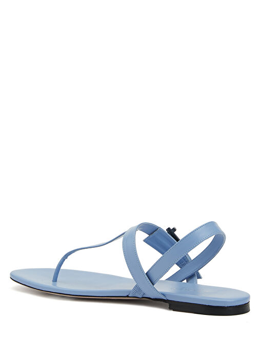 Mavi Kadın Deri Sandalet - Görsel 4