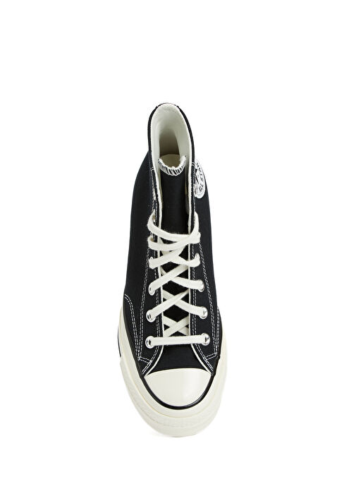 Chuck 70 Wedge Siyah Beyaz Kadın Kanvas Sneaker - Görsel 5
