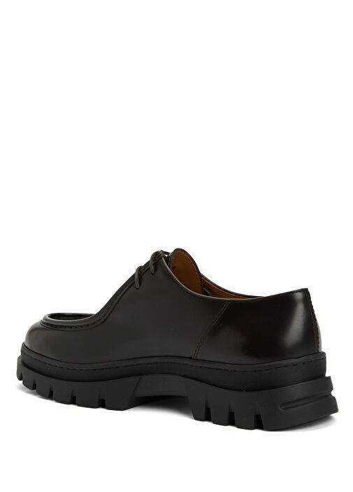 Koyu Kahverengi Erkek Deri Ayakkabı - Görsel 4