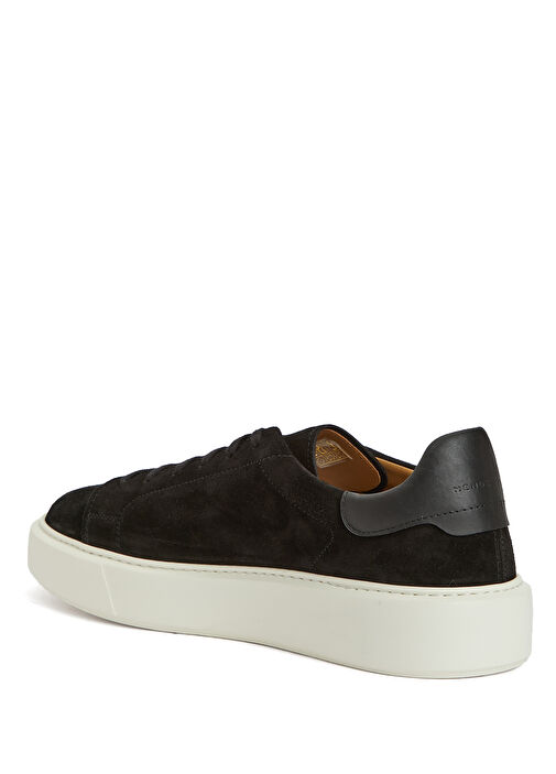 Siyah Erkek Deri Sneaker - Görsel 4
