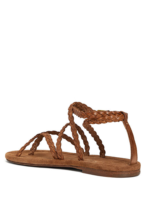 Penelope Taba Kadın Deri Terlik - Görsel 3