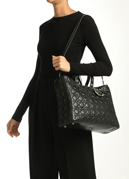 Beymen Reborn - Christian Dior Lady Dior Çanta - Siyah