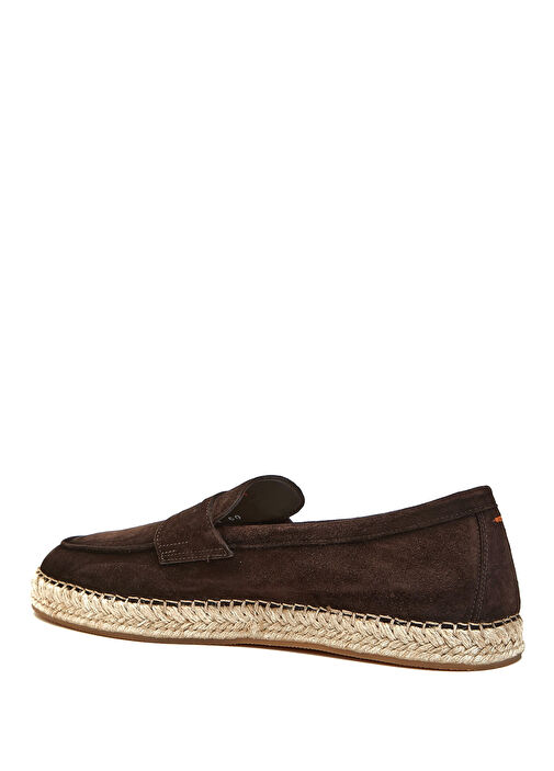 Santoni Koyu Kahverengi Santoni Carlos Erkek Süet Loafer