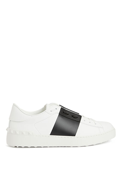 Open Beyaz Kadın Deri Sneaker - Görsel 2