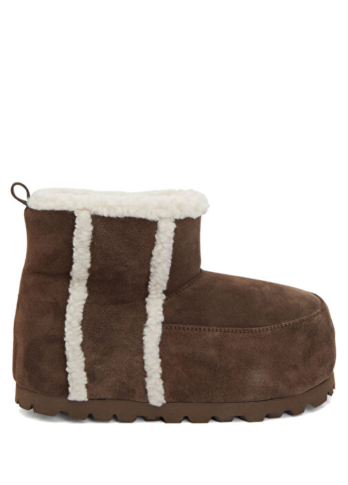 Kahverengi Kadın Süet Kar Botu - Görsel 2