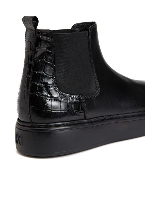 Siyah Erkek Deri Bot - Görsel 7