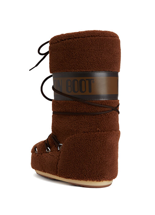 Icon Kahverengi Fleece Kadın Kar Botu - Görsel 4