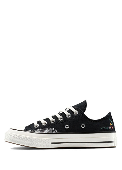 Chuck 70 Varsity Vines Siyah Kadın Sneaker - Görsel 4