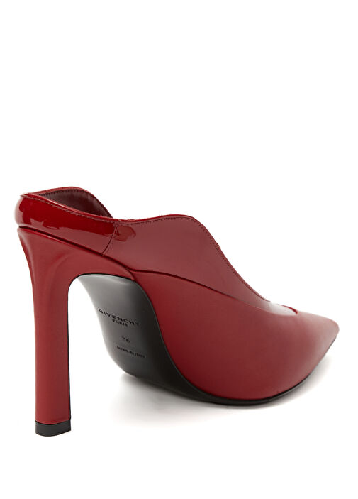 Spiky Kırmızı Kadın Deri Terlik - Görsel 4