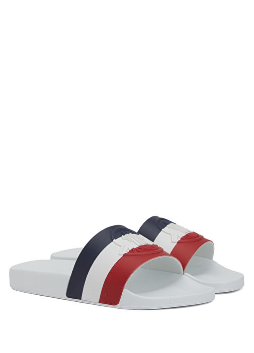 Basile Beyaz Logo Detaylı Erkek Terlik - Görsel 3