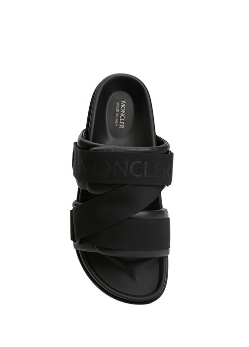Mon Summer Siyah Erkek Deri Sandalet - Görsel 5