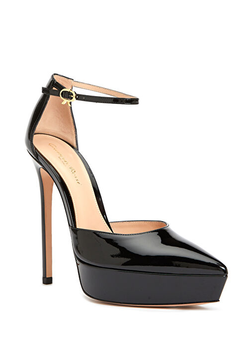 Kasia Siyah Deri Topuklu Ayakkabı - Görsel 3