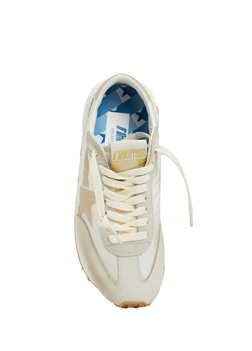 Marathon Bej Beyaz Kadın Sneaker - Görsel 5