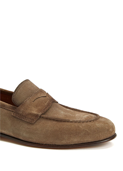 Kahverengi Erkek Deri Loafer - Görsel 7