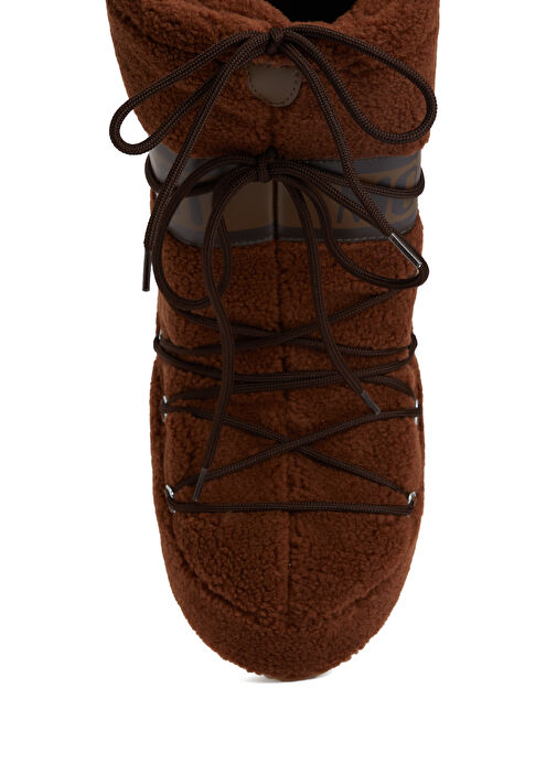 Icon Kahverengi Fleece Kadın Kar Botu - Görsel 5