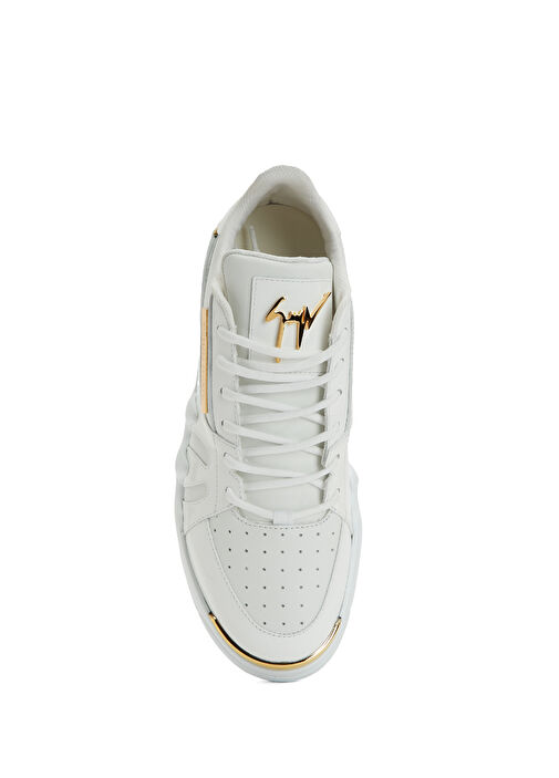Beyaz Erkek Deri Sneaker - Görsel 5