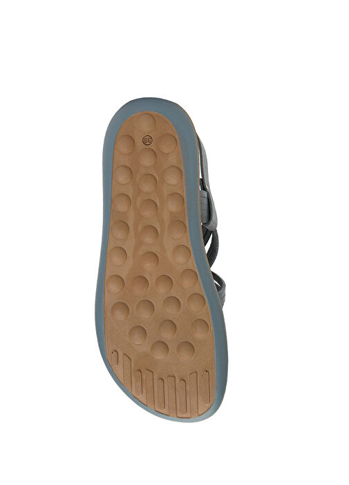 Mavi Kadın Deri Sandalet - Görsel 6