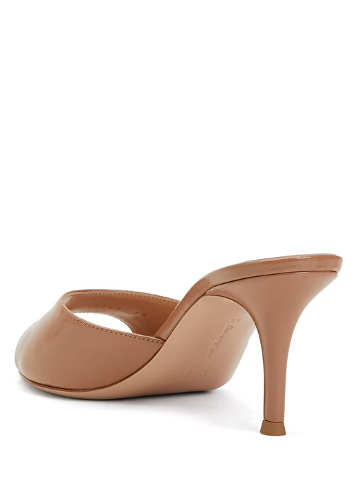 Pudra Kadın Deri Terlik - Görsel 4