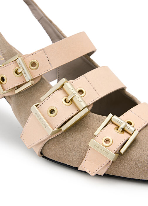 Vivian Kum Deri Topuklu Ayakkabı - Görsel 4