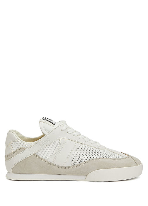 Kick Beyaz Bej Kadın Deri Sneaker - Görsel 2