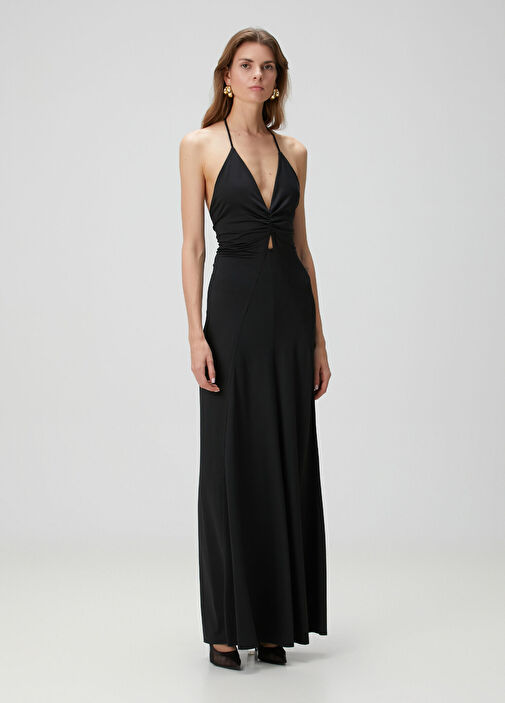 Victoria Beckham - Black Maxi Evening Dress