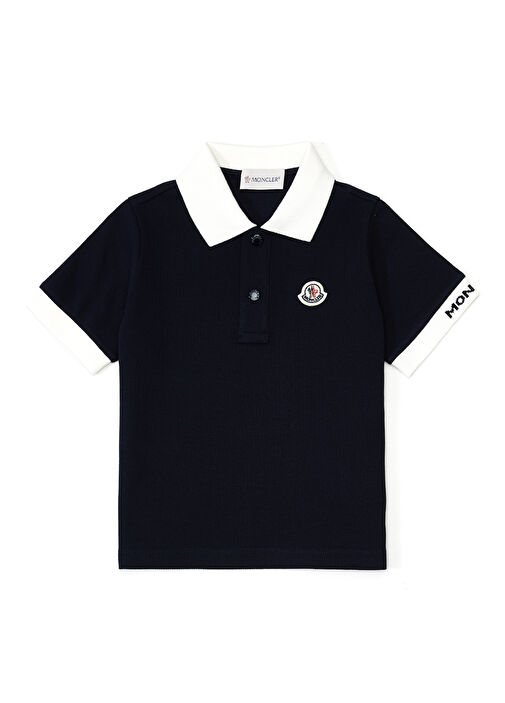 Moncler Navy Blue Boys Polo T Shirt