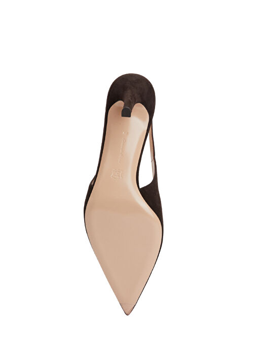 Robbie Kahverengi Deri Topuklu Ayakkabı - Görsel 6