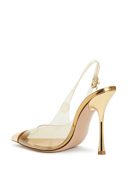 Gold Topuklu Ayakkabı - Görsel 4