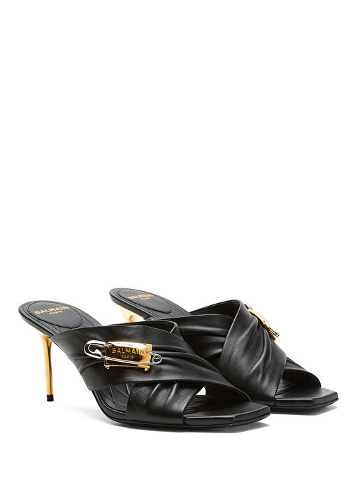 Balmain Topuklu Terlik - Görsel 3
