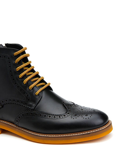 Divarese Divarese Siyah Erkek Deri Bot Beymen'de! Siyah - 7. görsel