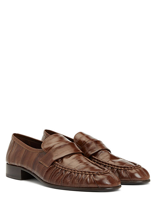 The Row The Row Kahverengi Kadın Deri Loafer | Beymen Kahverengi - 3. görsel