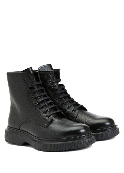 Siyah Erkek Deri Bot - Görsel 3