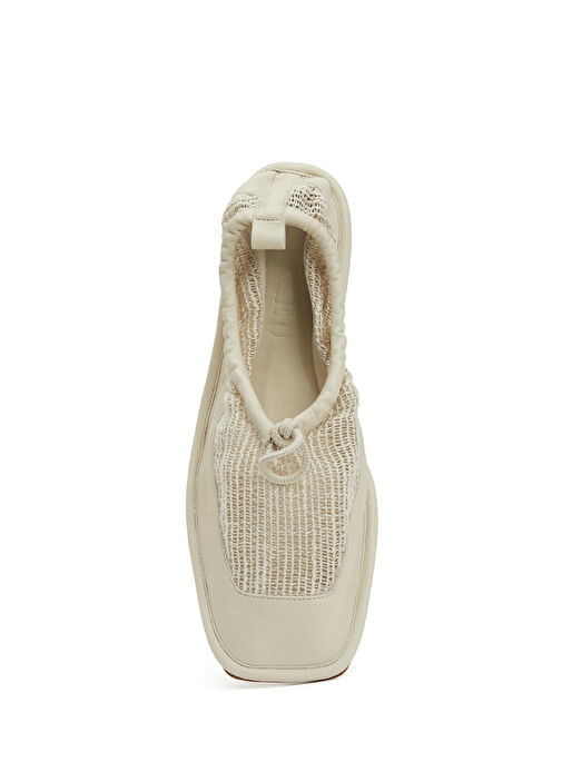 Puntera Krem Kadın Sandalet - Görsel 5